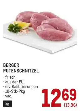 Metro Berger Putenschnitzel Angebot