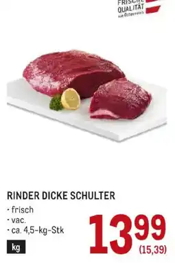 Metro Rinder dicke Schulter Angebot