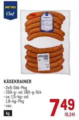 Metro Käsekrainer Angebot