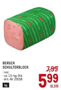 Metro Berger Schulterblock Angebot