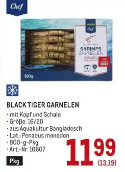 Metro Chef Black Tiger Garnelen Angebot
