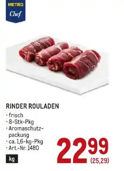 Metro Metro Chef Rinder Rouladen Angebot