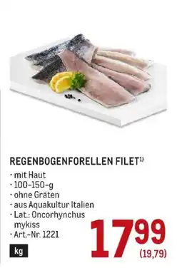 Metro Regenbogenforellen Filet Angebot