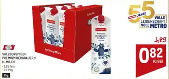 Metro Salzburgmilch Premium Bergbauern H-Milch Angebot