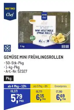 Metro Metro Chef Mini Vegetable Spring Rolls Angebot