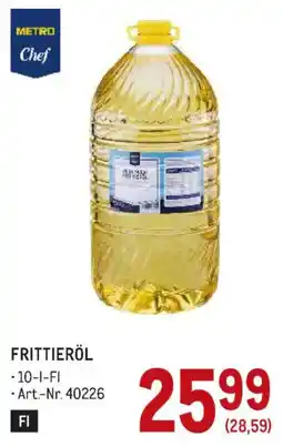 Metro Metro Chef Frittieröl Angebot