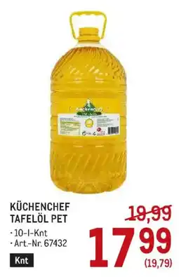 Metro Küchenchef Tafelöl PET Angebot