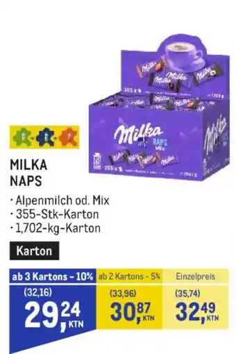 Metro Milka Naps Angebot
