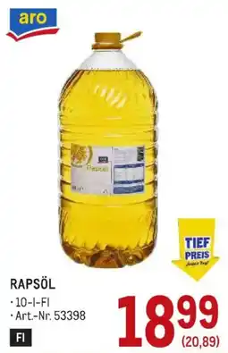 Metro Rapsöl Angebot