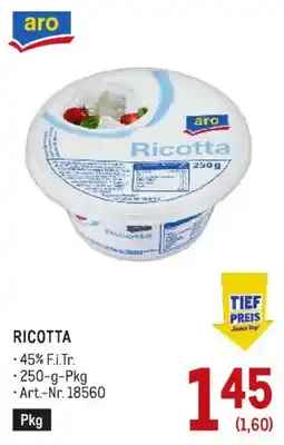 Metro aro Ricotta Angebot