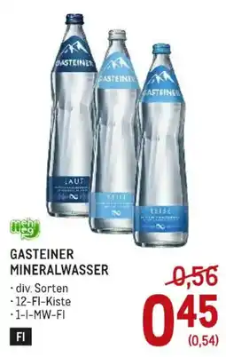 Metro Gasteiner Mineralwasser Angebot