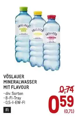 Metro Vöslauer Mineralwasser mit Flavour Angebot