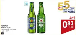 Metro Heineken Bier od. 0,0% Angebot
