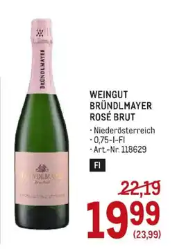Metro Bründlmayer Rosé Brut Angebot