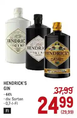 Metro Hendrick's Gin Angebot