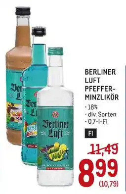 Metro Berliner Luft Pfeffer-Minzlikör Angebot