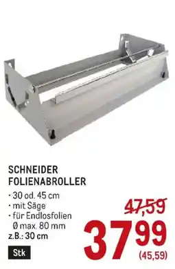 Metro Schneider Folienabroller Angebot