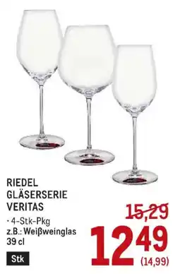 Metro Riedel Gläserserie Veritas Angebot