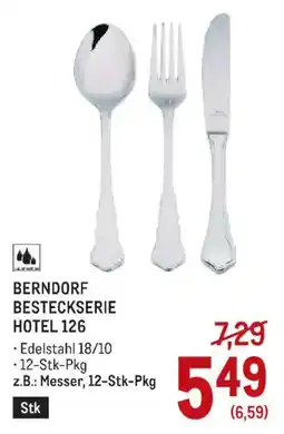 Metro Berndorf Besteckserie Hotel 126 Angebot