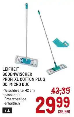 Metro Leifheit Bodenwischer Profi XL Cotton Plus Angebot