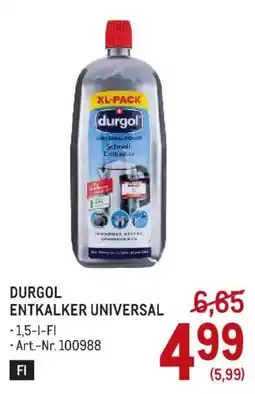 Metro Durgol Entkalker Universal Angebot