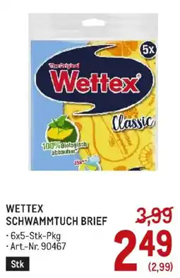 Metro Wettex Schwammtuch Brief Angebot