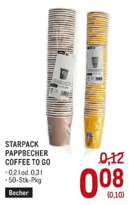 Metro Starpack Pappbecher Coffee to Go Angebot