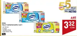 Metro Zewa Toilettenpapier Simply Soft Angebot