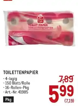 Metro Time Life Toilettenpapier Angebot