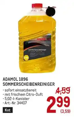 Metro Adamol 1896 Sommerscheibenreiniger Angebot