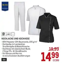Metro Kochjacke und Kochhose Angebot
