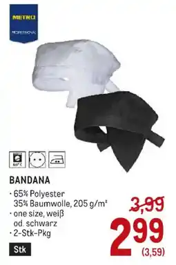 Metro Metro Professional Bandana Angebot
