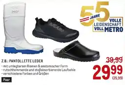 Metro Pantollette leder Angebot