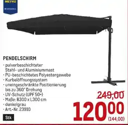 Metro METRO PROFESSIONAL Pendelschirm Angebot