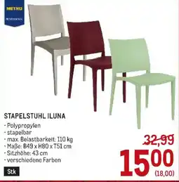 Metro Stapelstuhl Iluna Angebot