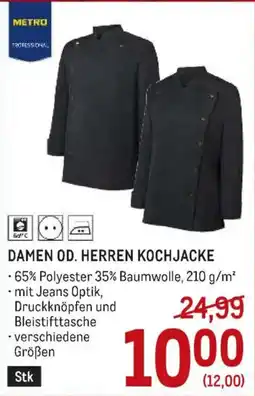 Metro Metro Professional Damen od. Herren Kochjacke Angebot