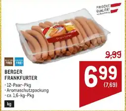 Metro Berger Frankfurter Angebot