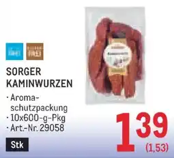 Metro Sorger Kaminwurzen Angebot