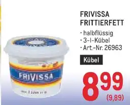 Metro Frivissa Frittierfett Angebot