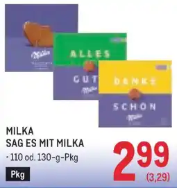 Metro Milka Sag Es Mit Milka Angebot