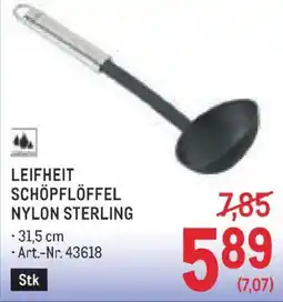 Metro Leifheit Schöpflöffel Nylon Sterling Angebot