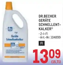 Metro Dr. Becher Geräte Schnellentkalker Angebot