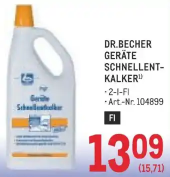 Dr. Becher Geräte Schnellentkalker