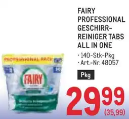Metro Fairy Professional Geschirr-Reiniger Tabs All in One Angebot