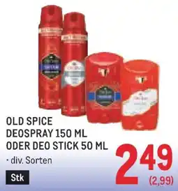 Metro Old Spice Deospray Angebot