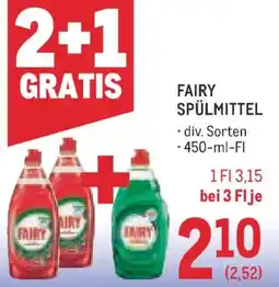 Metro Fairy Spülmittel Angebot