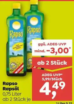 ADEG Rapso Rapsöl Angebot