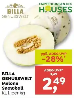 ADEG BILLA GENUSSWELT Melone Snowball Angebot