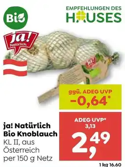 ADEG ja! Natürlich Bio Knoblauch Angebot