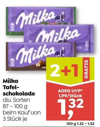 ADEG Milka Tafelschokolade Angebot